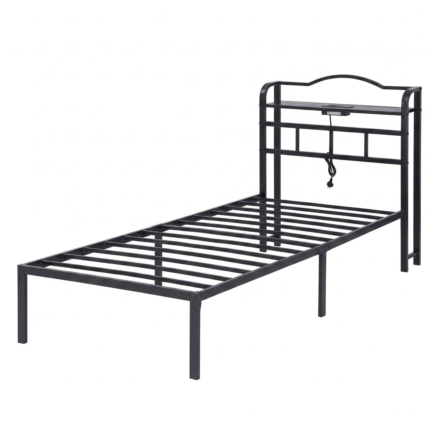 Artiss Bed Frame Single Size with Charging Station WAVE