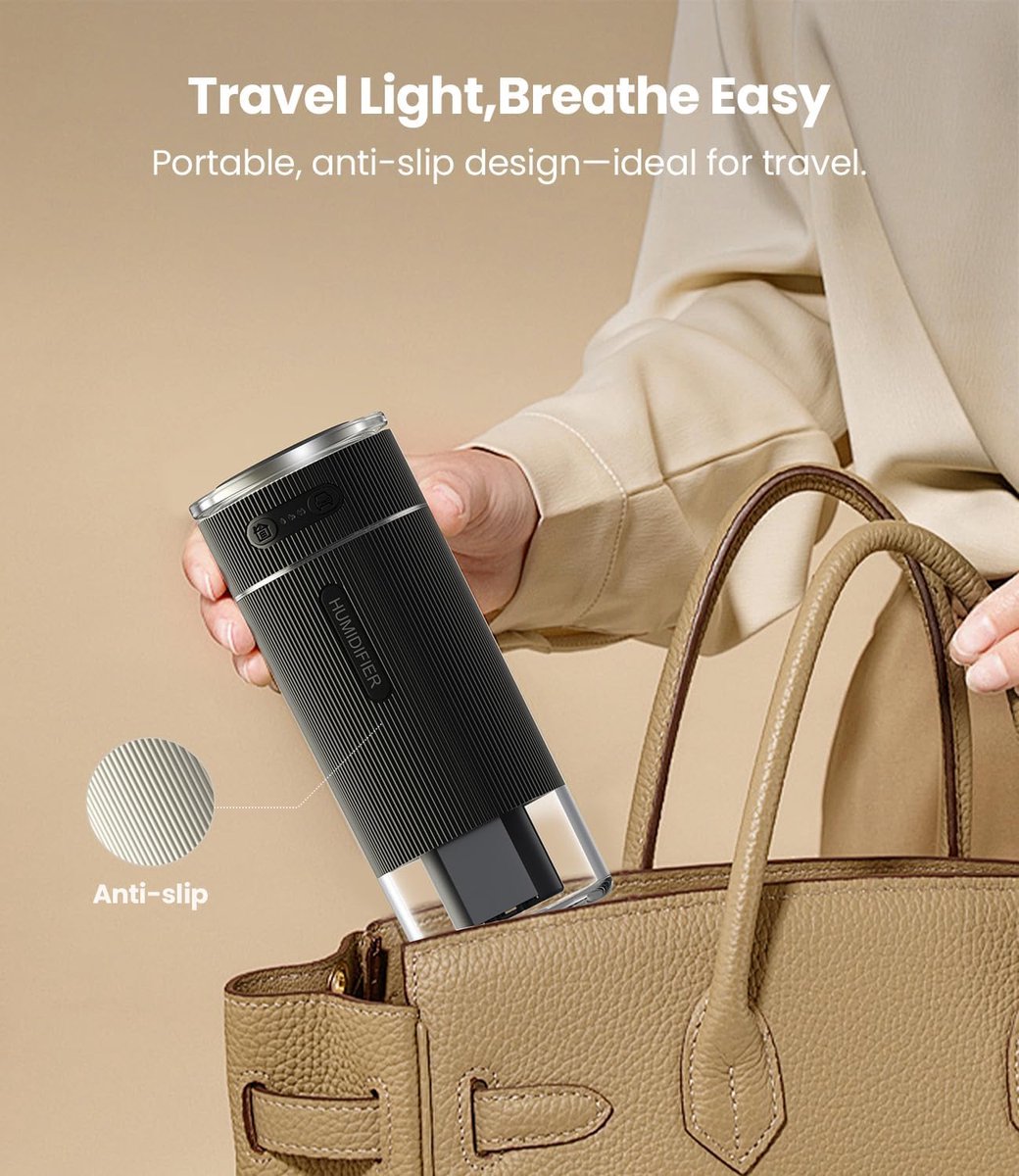 Humidifiers - Air humidifier - Bedroom humidifier - Mini desktop humidifier for travel, office, or children's room - Wit