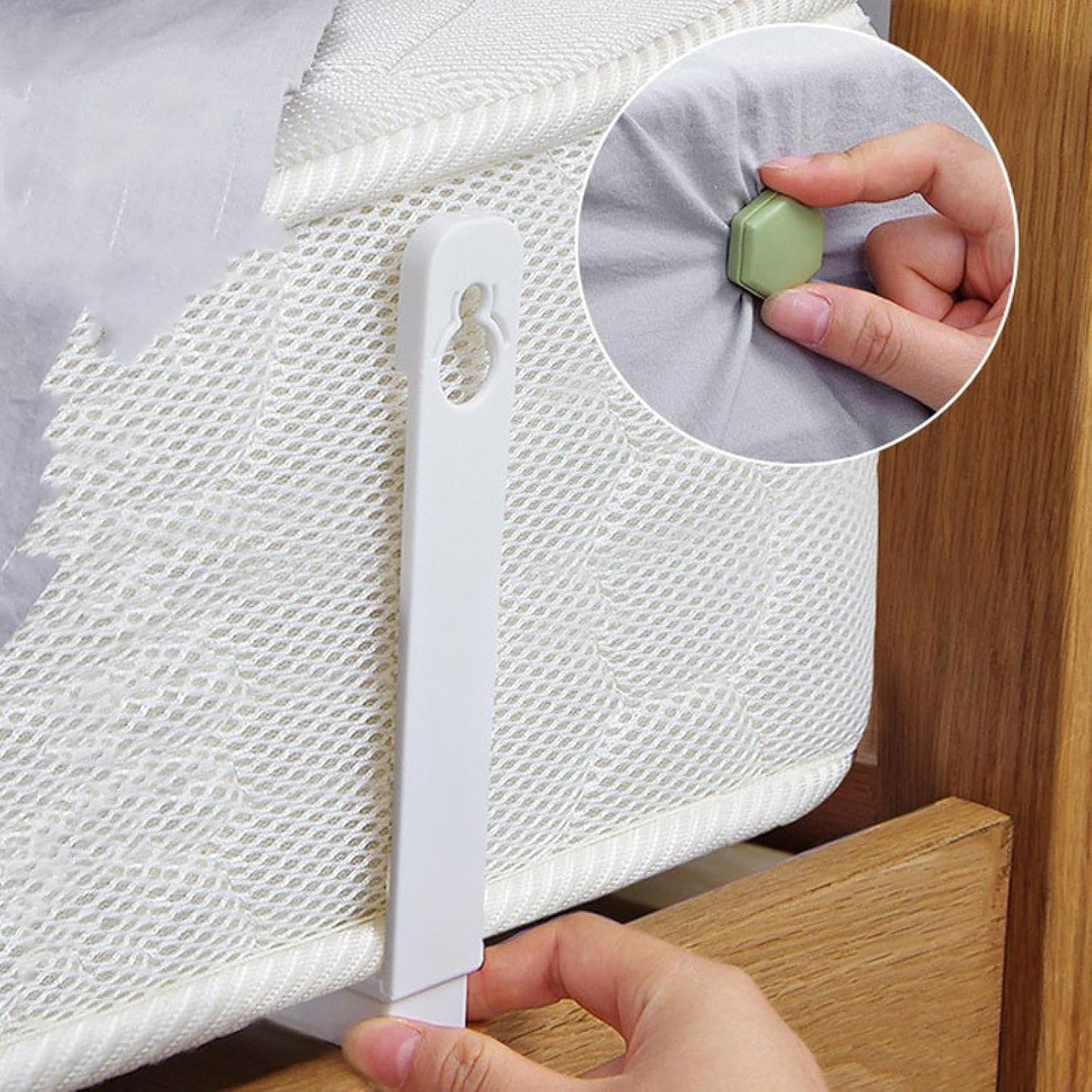 16 Pcs of Bed Sheet Anti-Slip Buckle, Bed Sheet Retainer, Mattress Bed Sheet Angle Fixer, Quilt Anti-Run Fixing Buckle, Used for Fixing Bed Sheets, Sofas, Tablecloths, Curtains