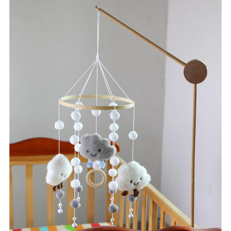 Baby Crib Mobile Music Box Pendant Clock Bedside Safe Toy for Infants, Compatible with YUX, Gray