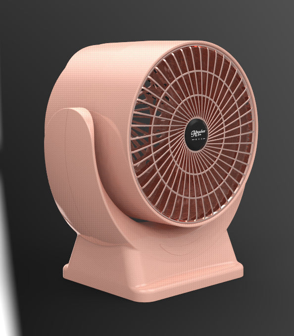 Fan Heater - Mini Heater - Mini Electric Heater 800W - Fast Heat Up - Portable Heater with Thermostat - Quiet & Energy Efficient - Auto Shut Off - Ideal for Bedroom, Student Room or Office - Pink