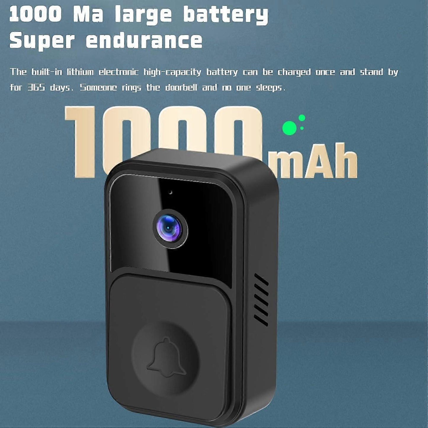 Smart WiFi Video Doorbell, Wireless Anti-Theft Camera Doorbell