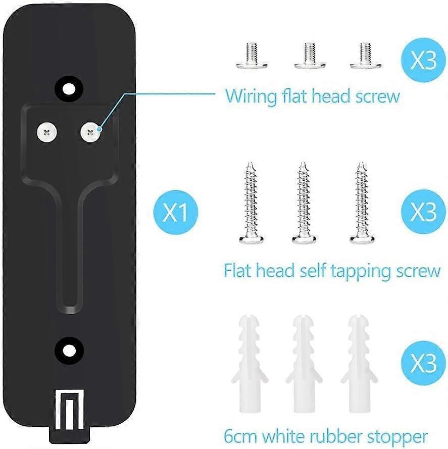 Video Doorbell Installation Kit for Home & Office (Black)
