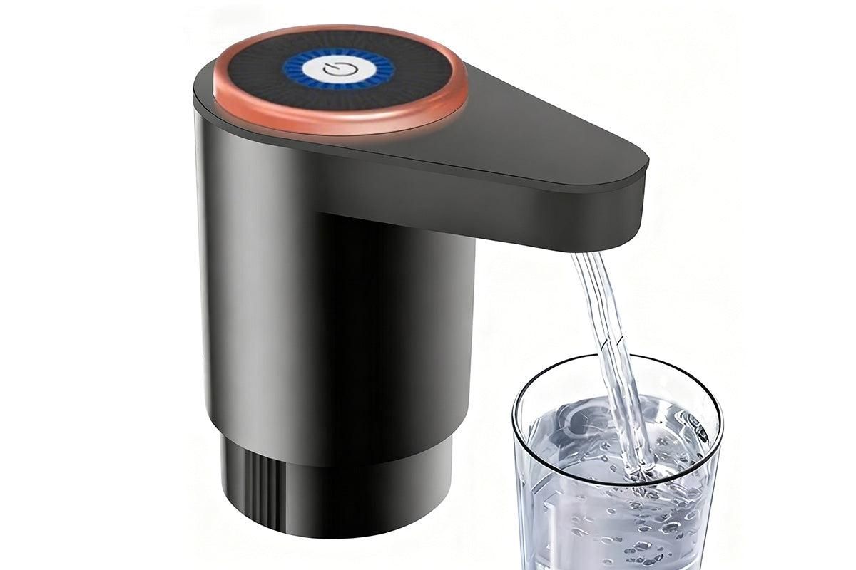 Portable Electric Water Bottle Pump Automatic Dispenser For Home Kitchen Camping - Black