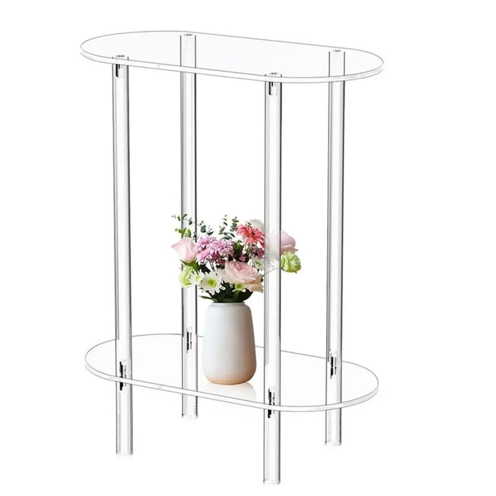 Sofa Table Side Transparent Tea Tables Table Acrylic Storage Cabinet Nightstands Acrylic Coffee Table for Home Decor
