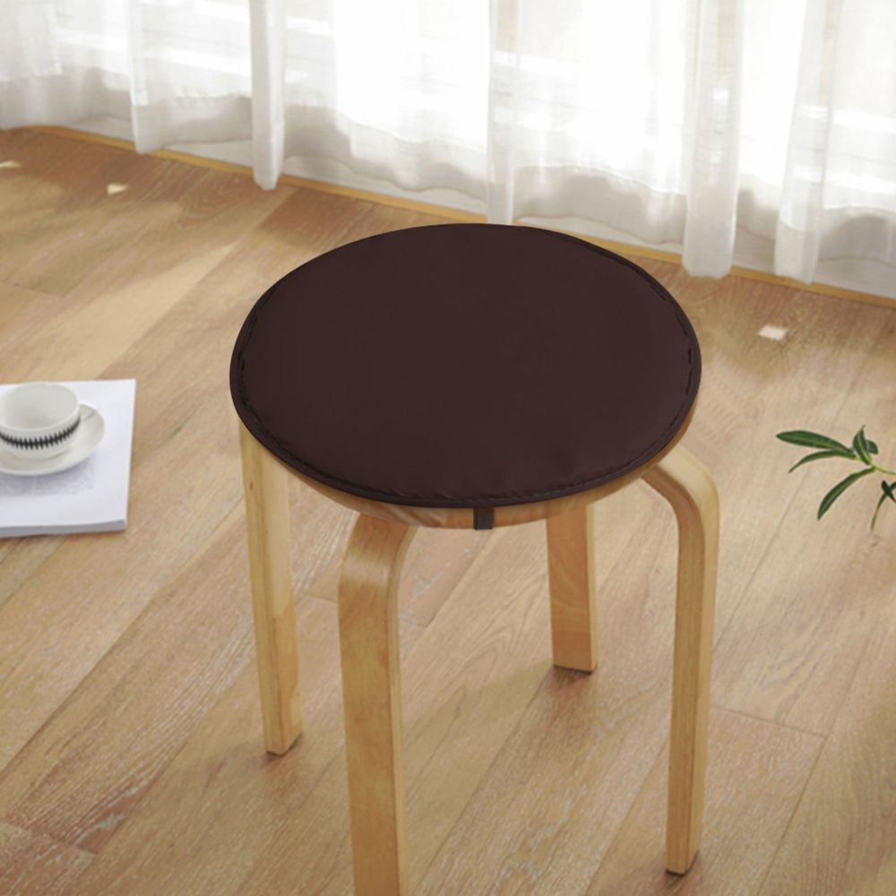 Tie Fastened Round Sponge Seat Cushion Pad, Multi Tone Chair Padding Matching Seat Cushion And Chair Cushions For Indoor Dining Patio Bistro Stool Furniture