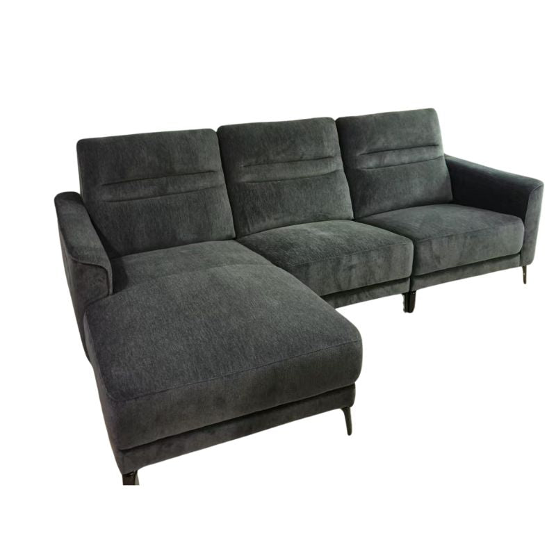 Arizona Charcoal Grey L-Shaped Chaise Sofa