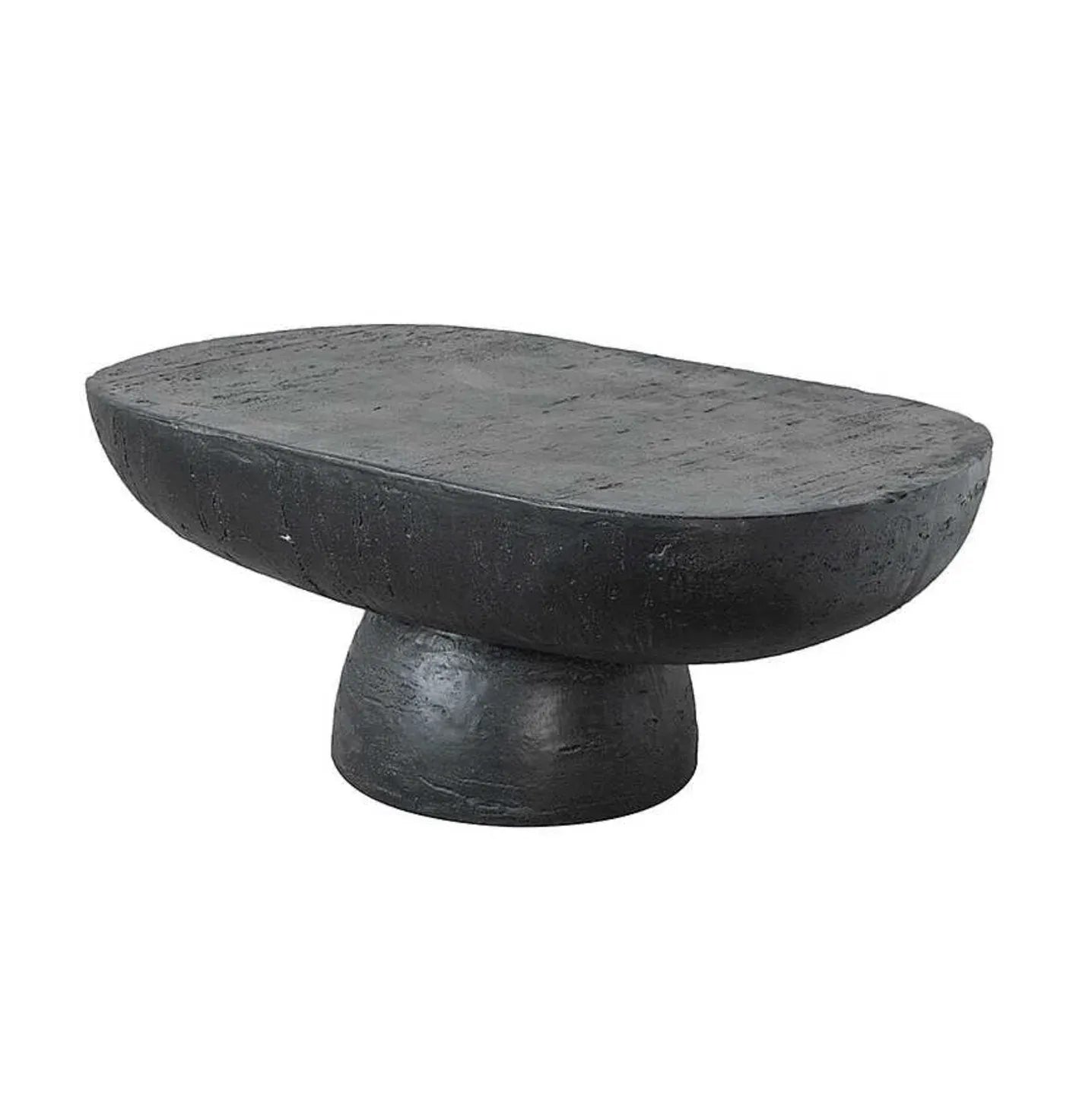 Interior Ave - Korra Sculptural Black Stone Coffee Table