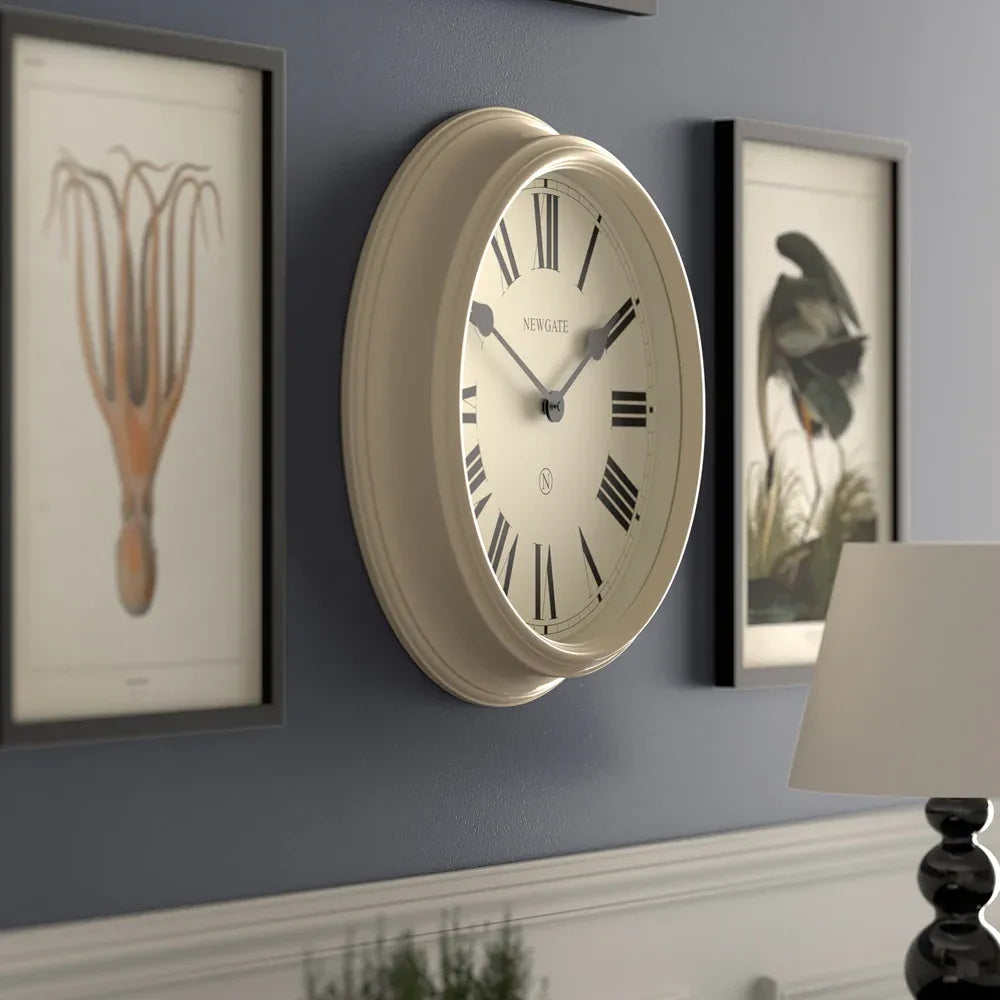 Newgate Notting Hill Wall Clock-Vanilla Cream