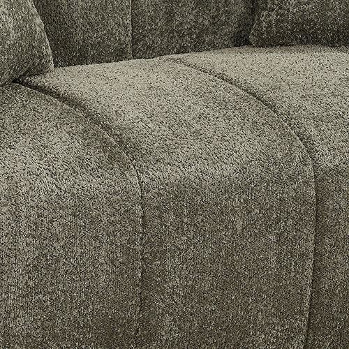Frameless Compressed Fabric 3 Seater Sofa