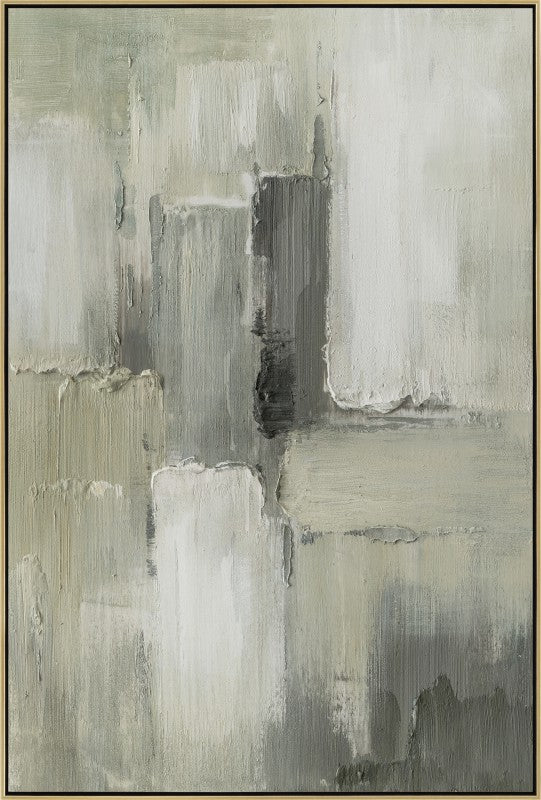 Green Shadow Framed Artwork 120cm