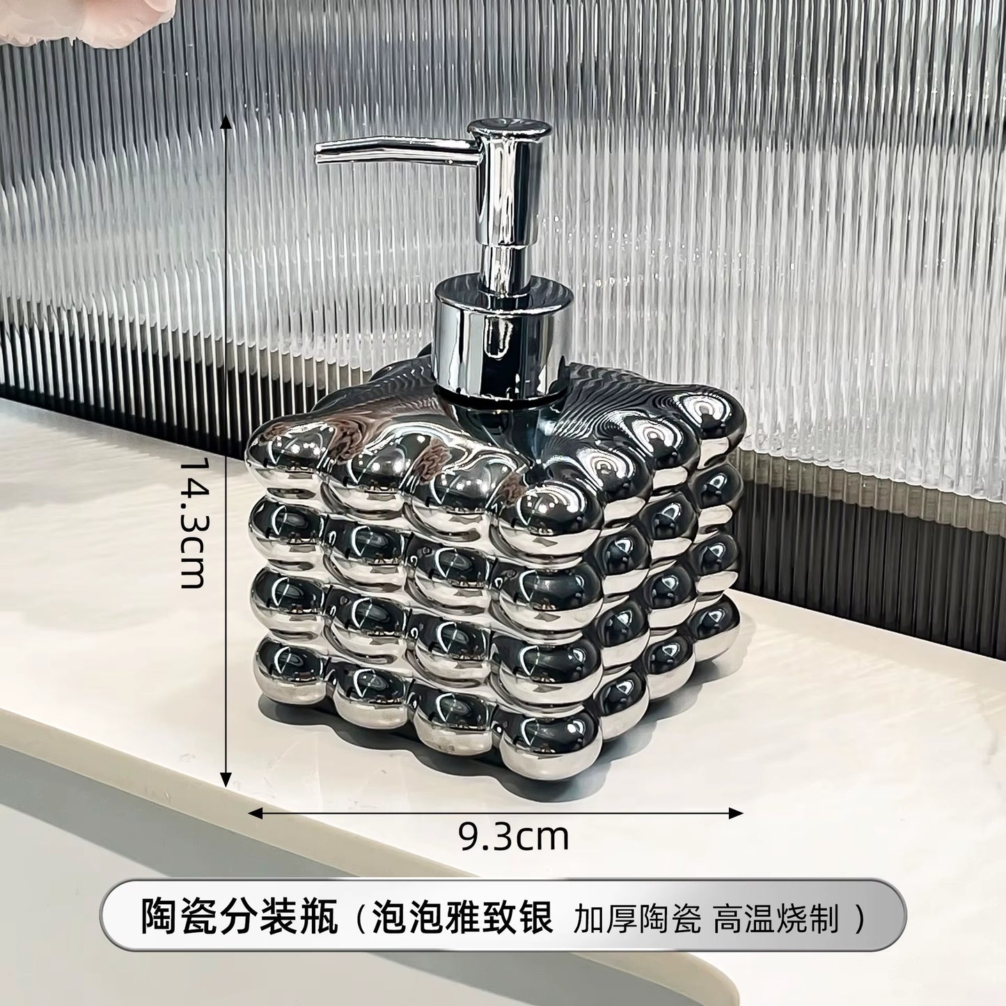 Luxury Ceramic Soap Dispenser Creative Hotel Hand Sanitizer Bottle Bathroom Shower Gel Lotion Bottle Home Bathroom Accessories