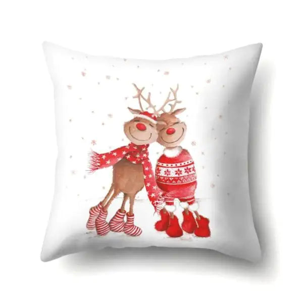 Super Soft Plush Christmas Digital Print Sofa Pillowcase