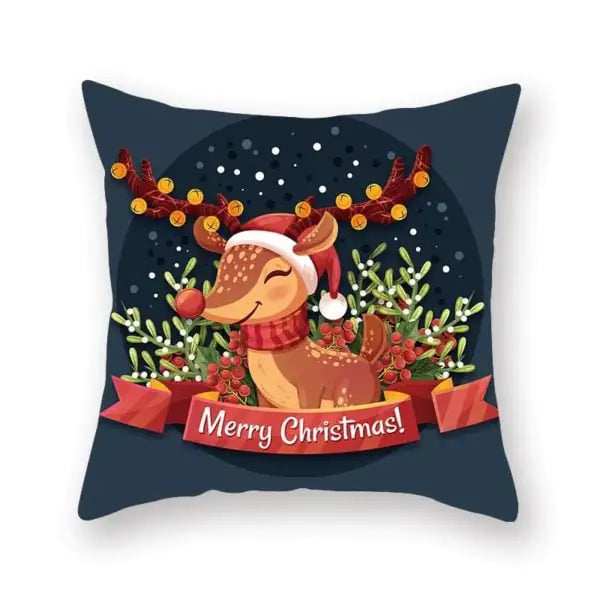 Super Soft Plush Christmas Digital Print Sofa Pillowcase