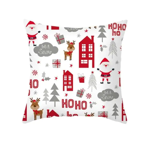 Super Soft Plush Christmas Digital Print Sofa Pillowcase