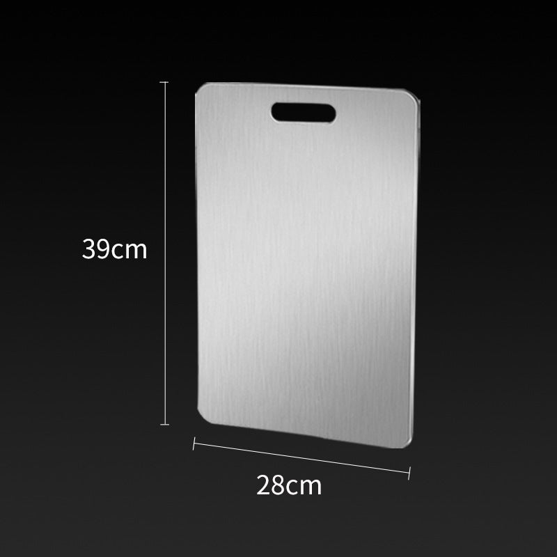Stainless steel chopping board double-sided