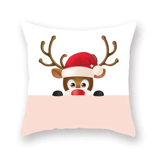 Super Soft Plush Christmas Digital Print Sofa Pillowcase
