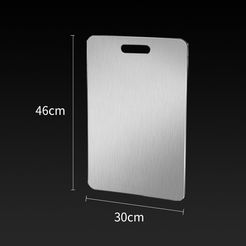 Stainless steel chopping board double-sided