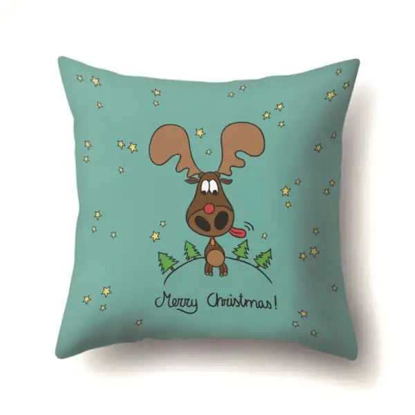 Super Soft Plush Christmas Digital Print Sofa Pillowcase