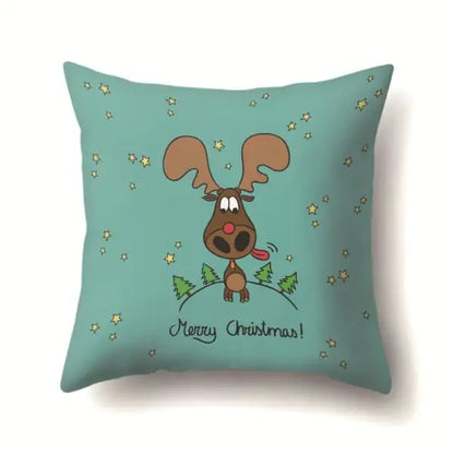 Super Soft Plush Christmas Digital Print Sofa Pillowcase