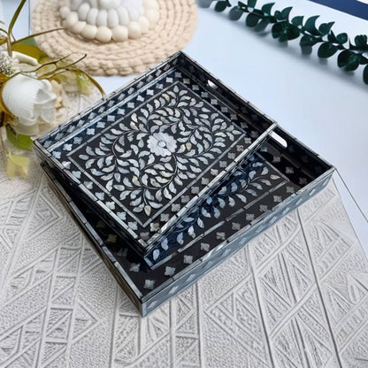 Handmade Mother-of-Pearl Decorative Tray