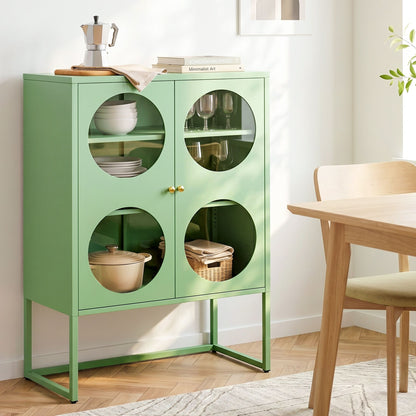 Artiss Buffet Sideboard Metal Cabinet - ELLA Green