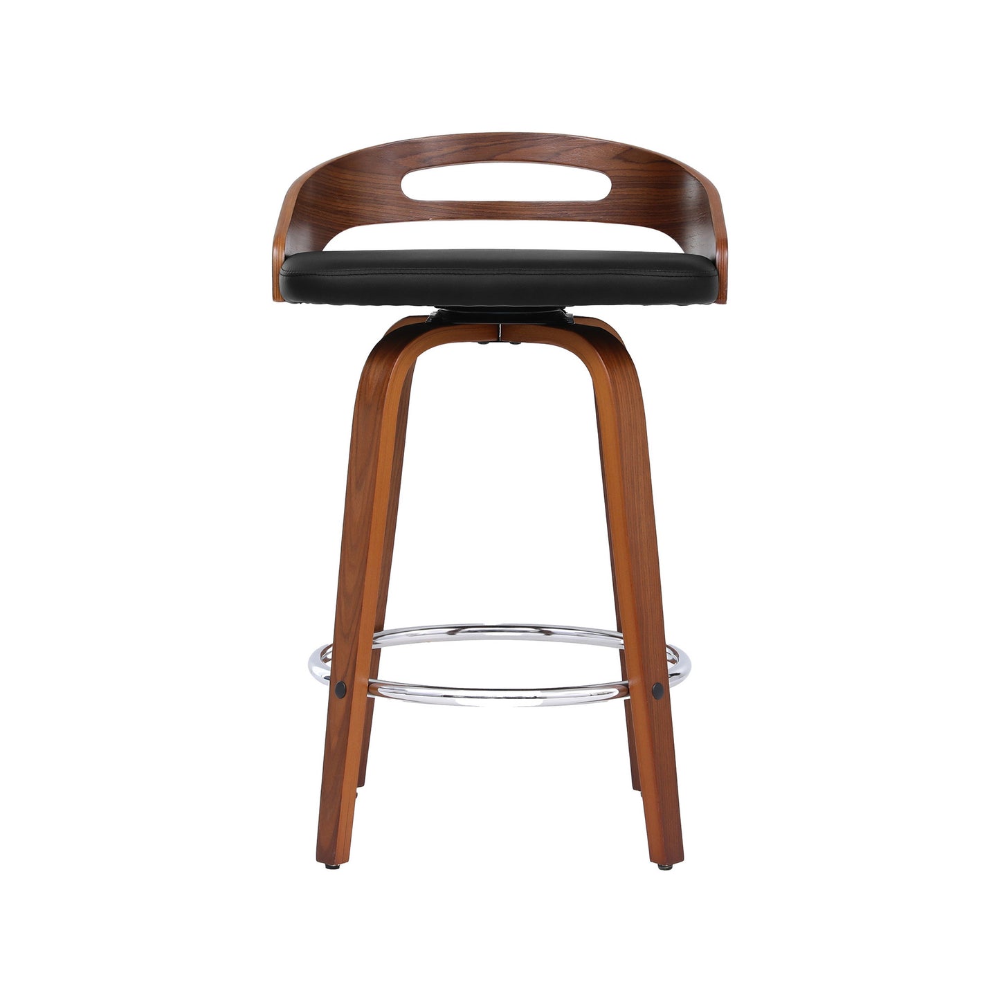 Artiss 2x Bar Stools Swivel Dining Chairs Low Back Counter Seat PU Cushion