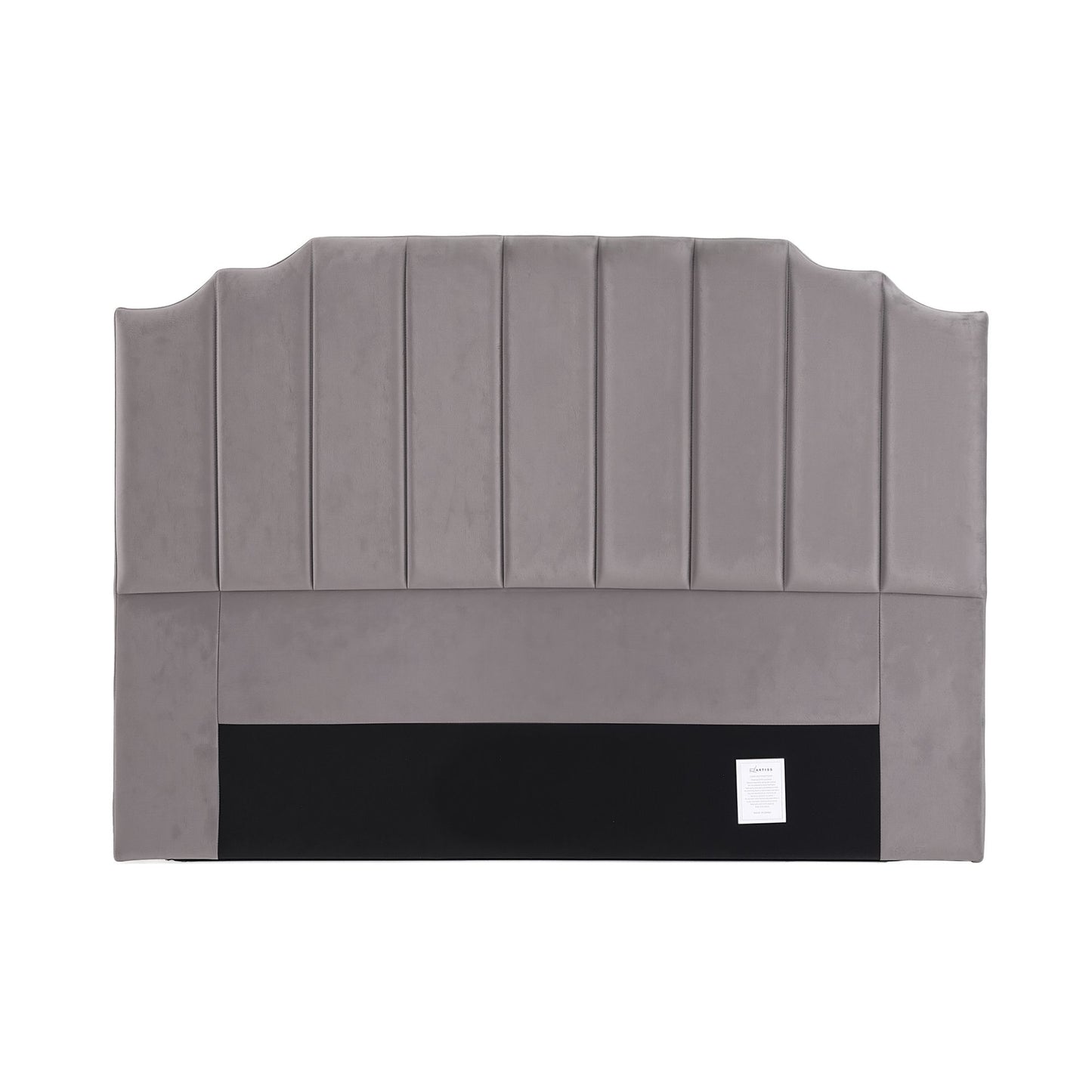 Artiss Bed Head Headboard King Velvet 183CM - Grey