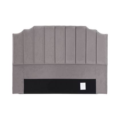 Artiss Bed Head Headboard King Velvet 183CM - Grey
