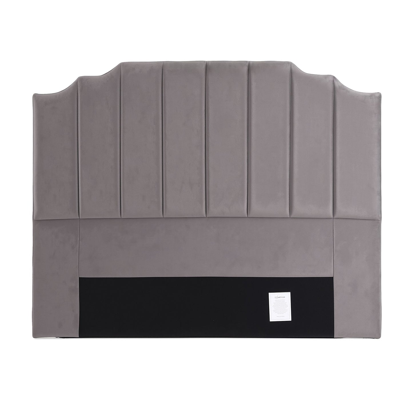 Artiss Bed Head Headboard Queen Velvet 153CM - Grey