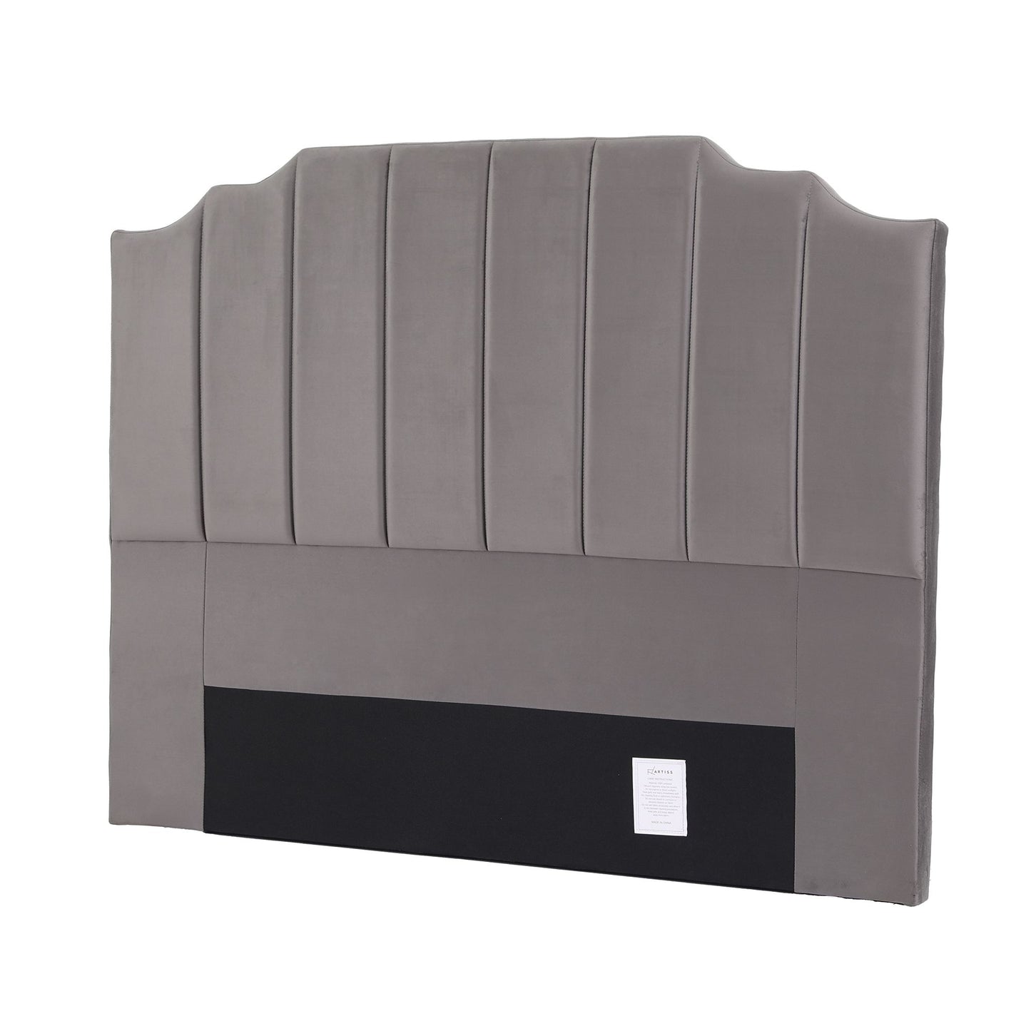 Artiss Bed Head Headboard Queen Velvet 153CM - Grey