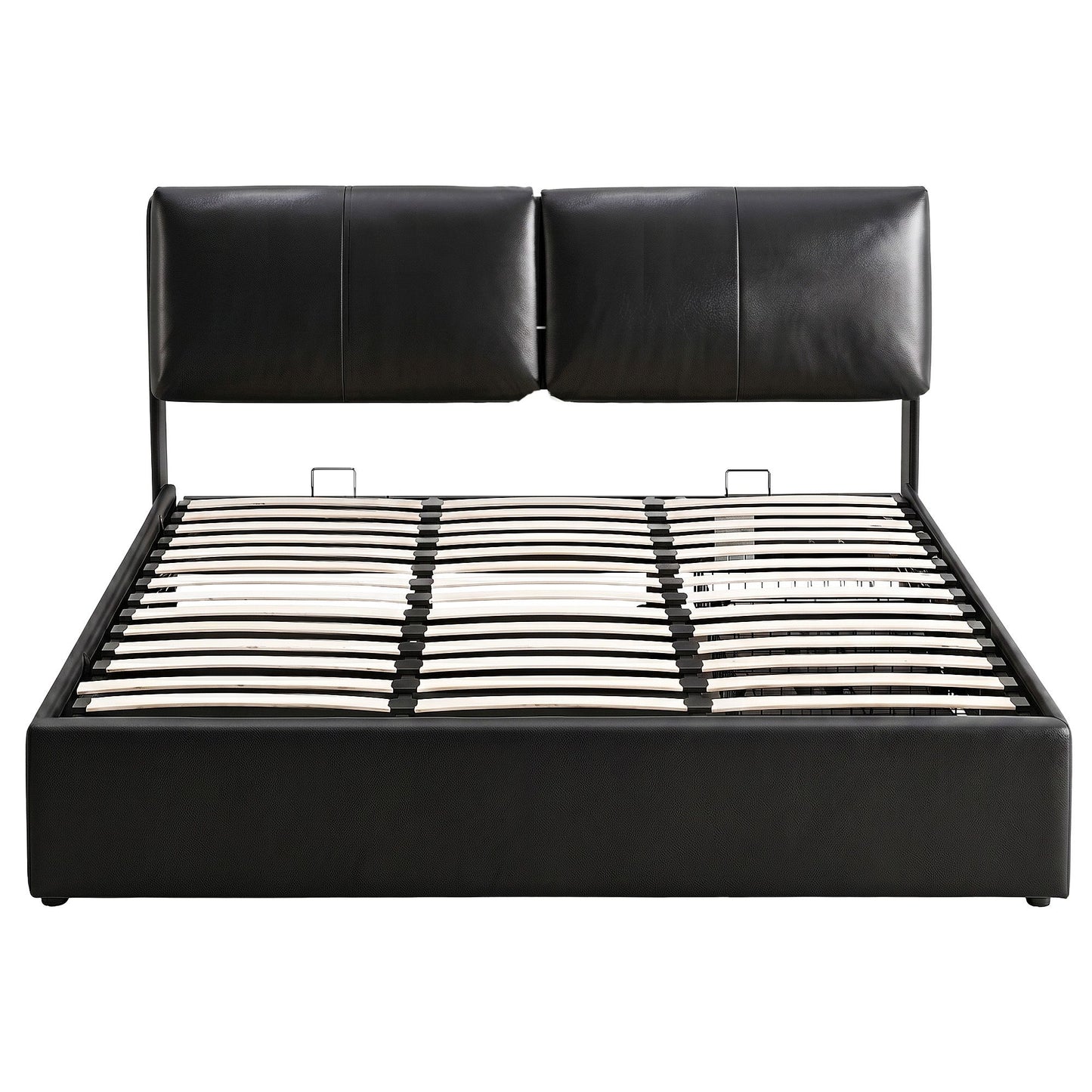 Artiss King Bed Frame Gas Lift Storage 3 Drawers Adjustable Headboard Platform Bed Black