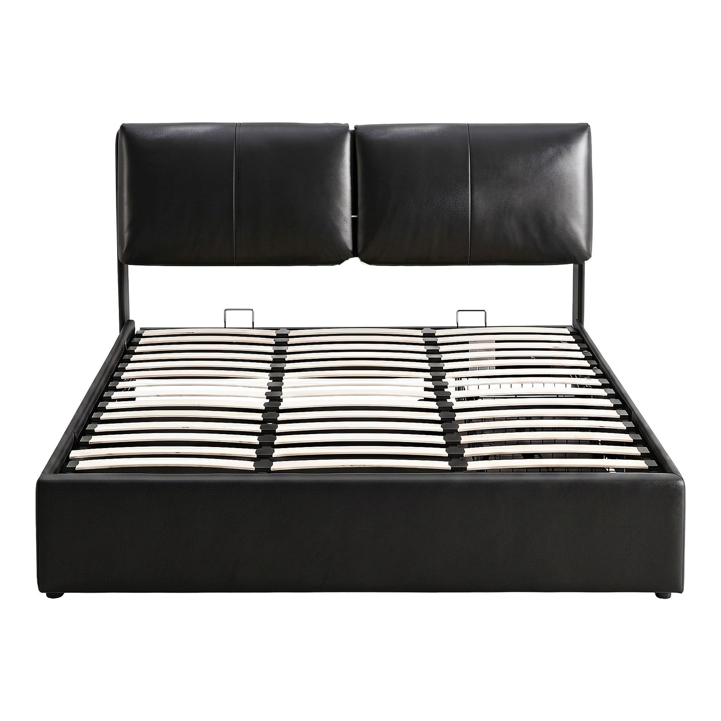 Artiss Queen Bed Frame Gas Lift Storage 3 Drawers Adjustable Headboard Platform Bed Black