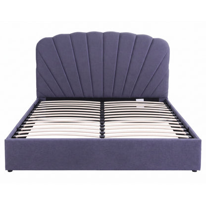 Artiss King Bed Frame with Lift Up Storage and USB Ports Grey