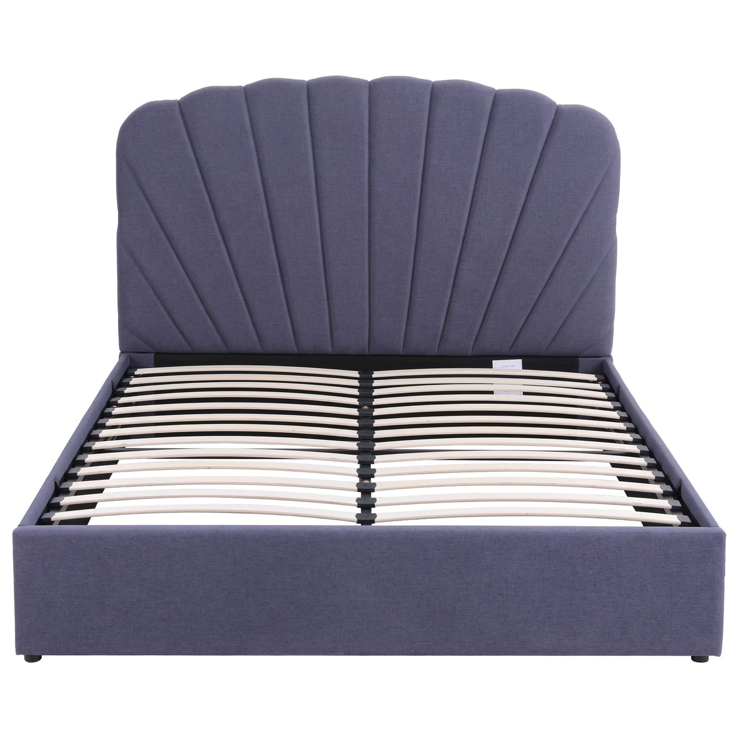 Artiss Queen Bed Frame with Lift Up Storage and USB Ports Grey