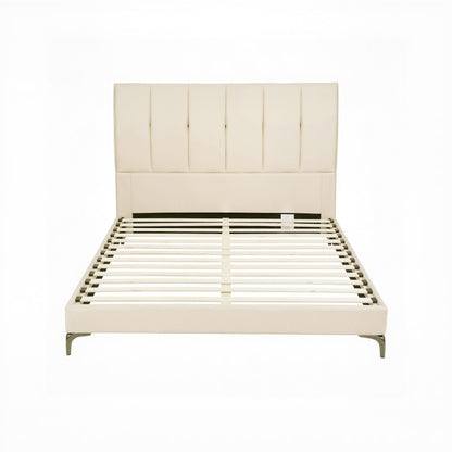 Artiss Queen Bed Frame Upholstered Platform Bed with Tufted Headboard 300kg Support