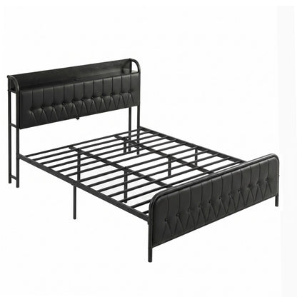Artiss King Bed Frame with Storage Headboard SAA Certified Charging Station