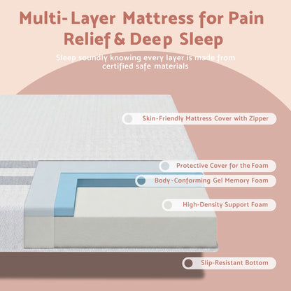 Artiss King Single Bed Frame BedStory Mattress Set Pink Velvet Scallop Bedhead with 20cm Mattress