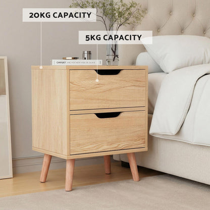Artiss Double Bed Frame with Storage and Bedside Table Set Tufted Linen Gas Lift Bed Base and 2-Drawer Nightstand