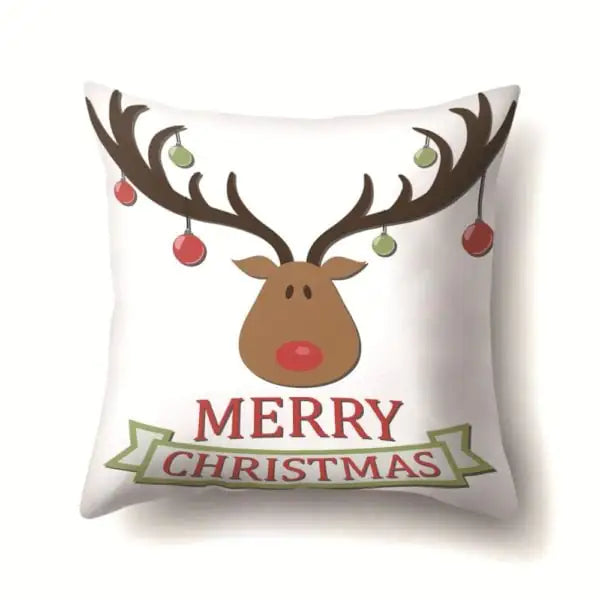 Super Soft Plush Christmas Digital Print Sofa Pillowcase