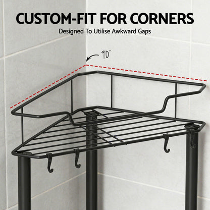 Artiss 2x Floor Standing Shower Caddy 4 Tier Rustproof Bathroom Storage