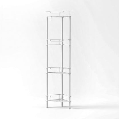 Artiss 4 Tier Floor Standing Corner Shower Caddy Bathroom Organizer White