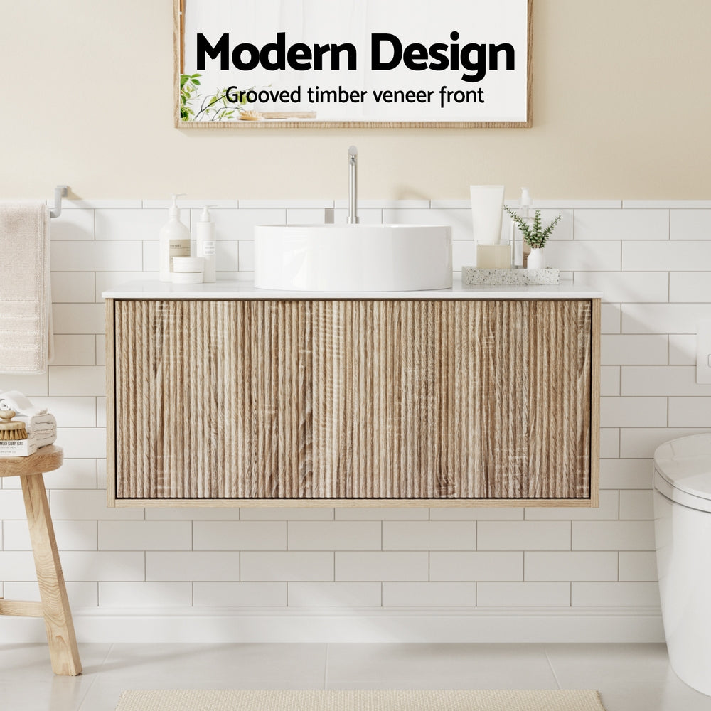 Cefito Vanity Unit 915mm with Basin Oak