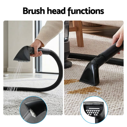 Devanti Carpet Washer Handheld Vacuum Cleaner 1700W 11kpa Rapid Heating Black