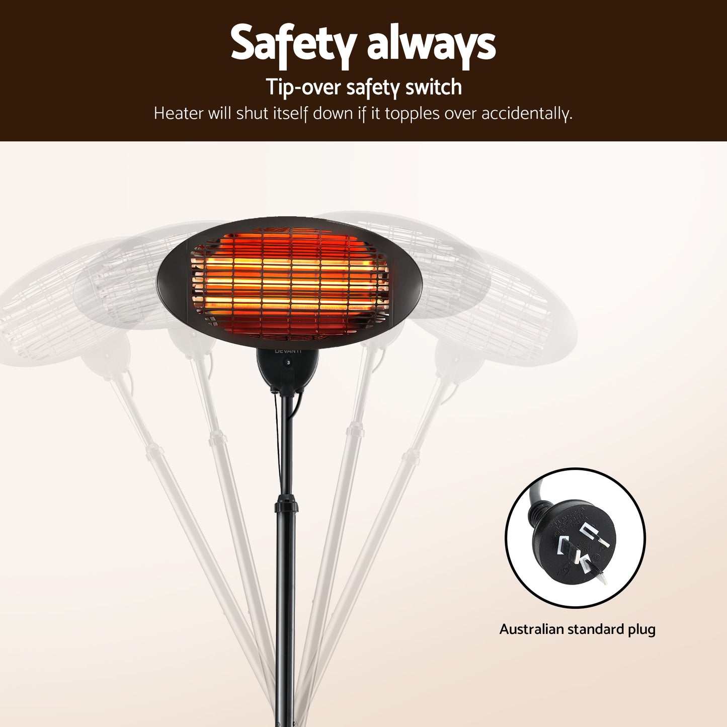 Devanti Electric Patio Heater 2000W