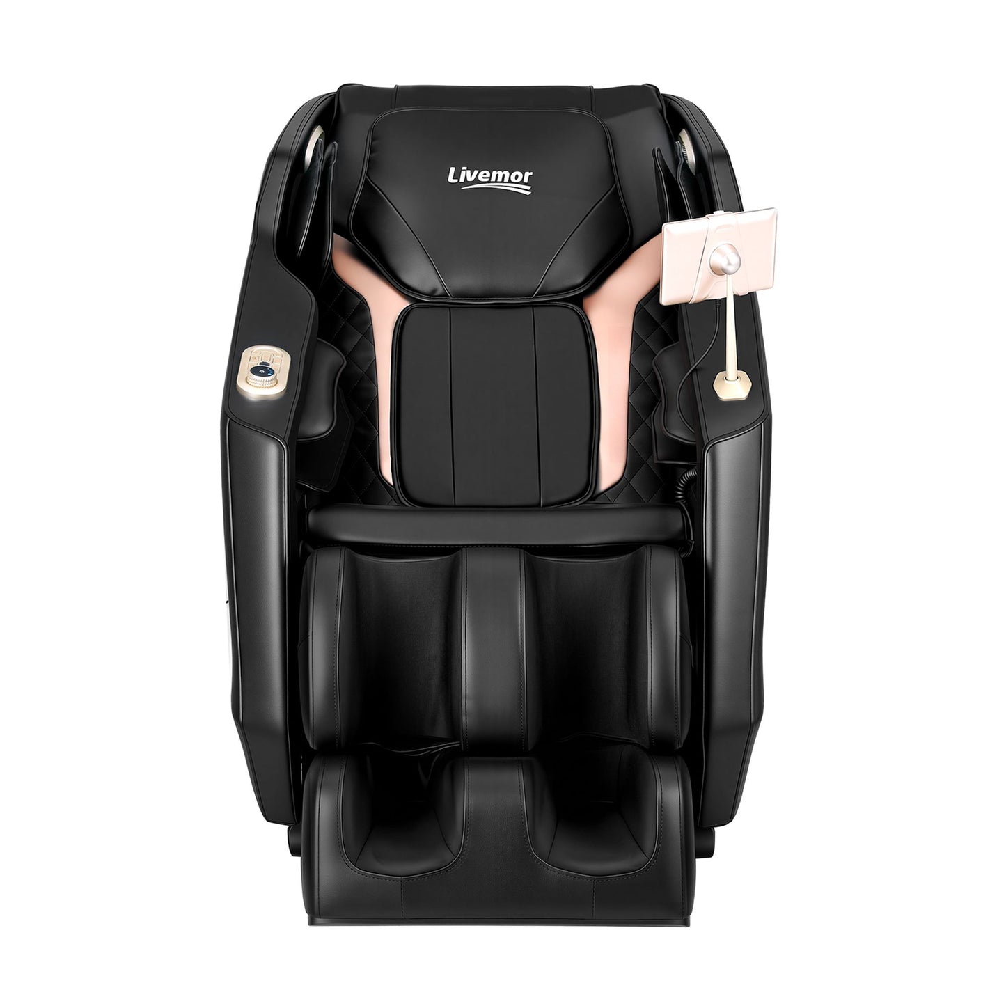 Livemor Flex Massage Chair Full Body with Heat Zero Gravity Recliner, 24 Airbags, Foot Massage, 6 Auto Programs, Voice Control, Bluetooth Speakers, Screen Control, Extendable Footrest