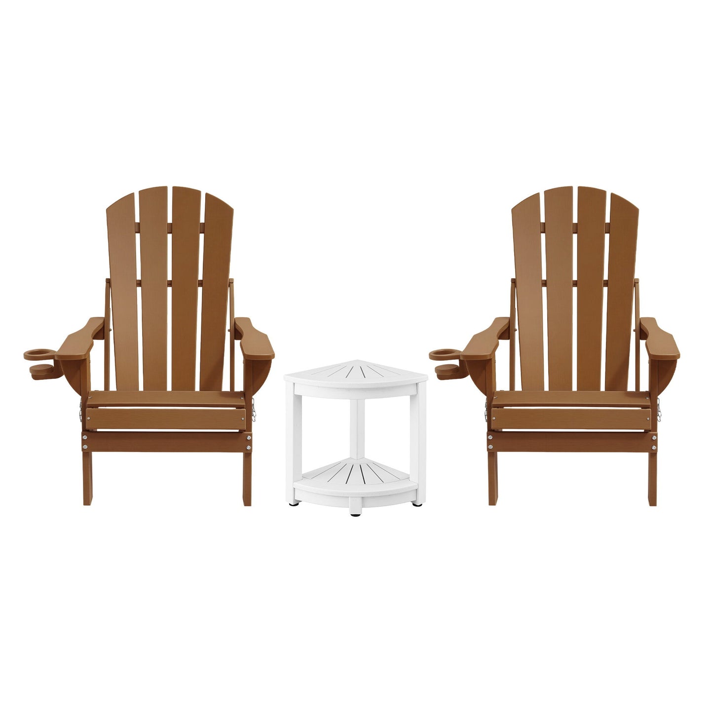 Gardeon Outdoor Table and Chairs HDPE Folding Adirondack Beach Chair Patio Furniture