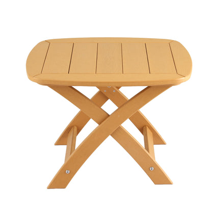 Gardeon Outdoor Coffee Side Table HDPE Desk Indoor Patio Furniture Garden Natural