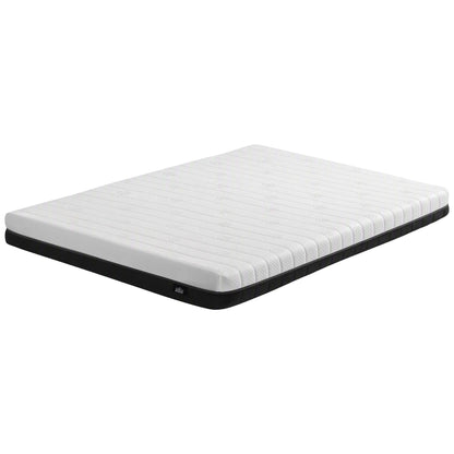 Giselle 18cm Double Memory Foam Mattress Dual Feel Reversible Charcoal Foam