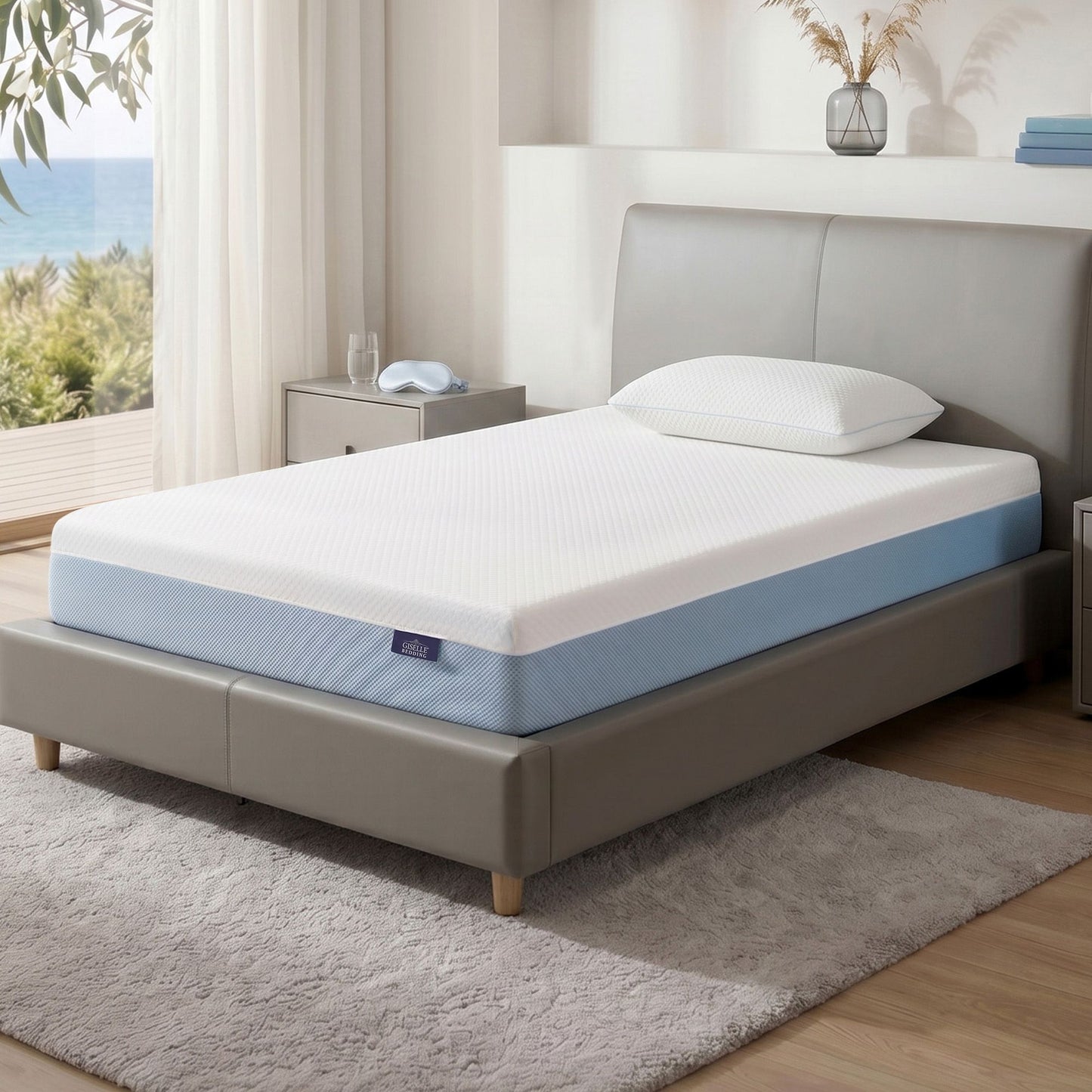 Giselle 22cm Cooling Gel Memory Foam Mattress Single Medium Firm